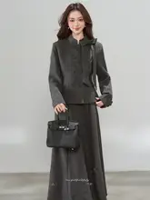 春向け フレンチスタイルの上品な二部式コーディネート【ジャケット・スカート】（セットアップ対応）