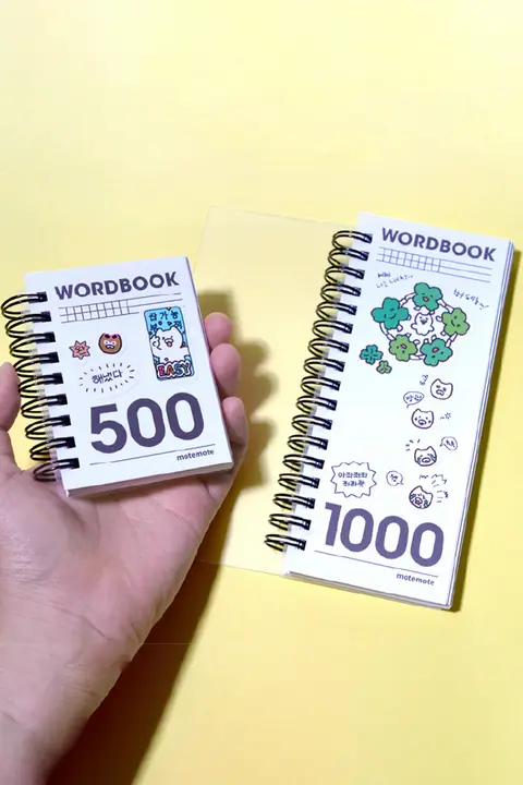 英単語帳 リングノート ポケットサイズ 暗記用 英語学習 勉強 「MOTEMOTE」