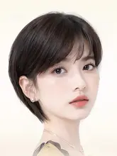 全頭用ウィッグ【リアルヘア・ショートボブスタイル・ファッショナブル】