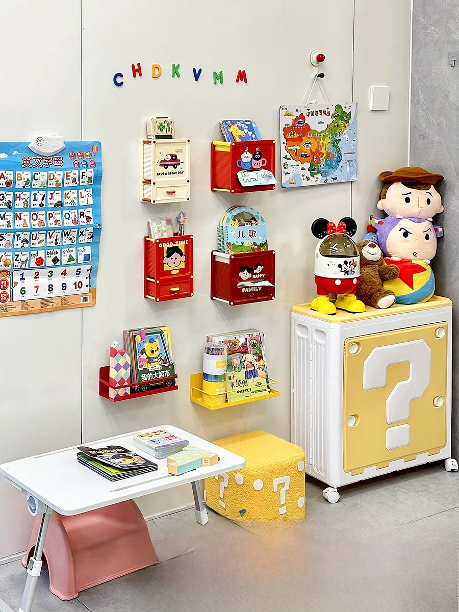 子供用読書コーナーに最適なマグネット式収納ボックスの実用性と使い方