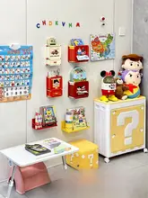 子供用読書コーナーに最適なマグネット式収納ボックス【絵本や文房具の整理に便利】（セットアップ対応）