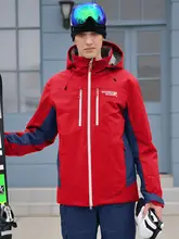 メンズ 短丈カラーブロックスノージャケット【保温・防風】