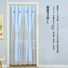 穴あけ不要の防蚊カーテン【レース・掛け式・ダブルレイヤー・寝室用】