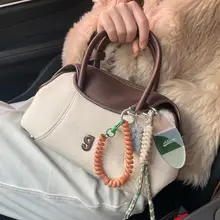 個性的なカーキーリング【編み込みストラップ・カップル対応・DIYアクセサリー】