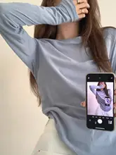 極上の柔らかさの透け感デザイン長袖Tシャツ【女性用・スリムフィット・日焼け対策】