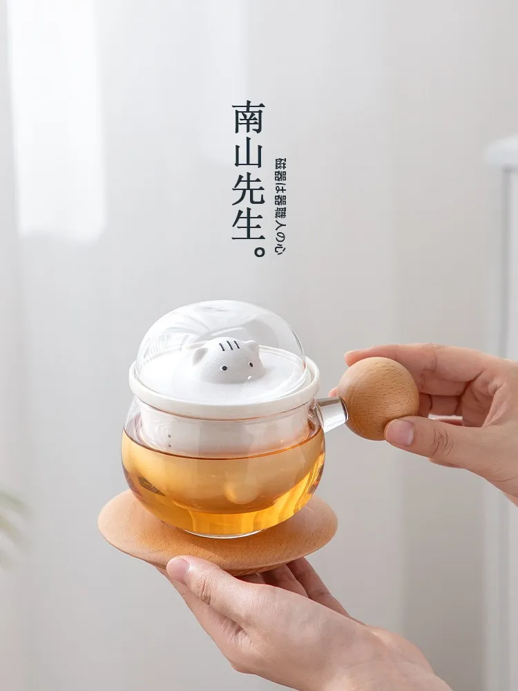 写真入りマグカップ 500ml ガラス製の茶水分離機能付きモデルは実用性が高いか？