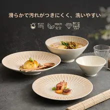食器セット ご飯茶碗 ラーメン鉢 洋食プレート ゴールド 放射状デザイン 抗菌 防汚 上品 家庭用 飲食店