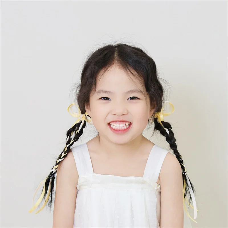 バレエ風リボン付きヘアクリップ：子供用漢服スタイルのデザインと実用性