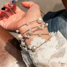 満天星パールネックレス【軽やかな高級デザイン・重ね着け可能・ロックボーンチェーン】