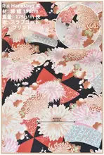 和風デザインの小面団布料ワンピース【子供用・ハンドメイド】