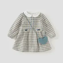 おしゃれな子供用秋服 ワンピース【プリンセススタイル・大きいサイズ対応】（セットアップ対応）