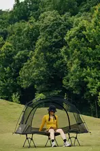 軽量設計の春山アウトドア用シングルテント【防虫・通気性・寝袋用】