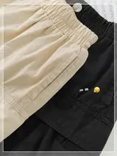 男の子用 綿製 ワークショートパンツ【夏用・薄手・カジュアルデザイン】（セットアップ対応）