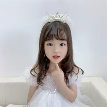 子供用 プリンセスベール付きカチューシャ【クラウンデザイン・誕生日・演出用】