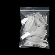 薄型透明マニキュア用ネイルチップ【T型・尖頭・水滴デザイン・全貼り・半貼り】
