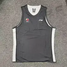 ブラック＆ホワイトリバーシブルのメンズバスケットボールトレーニングウェア【夏用・大きいサイズ・両面着用可】