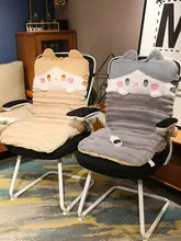 冬用 厚手オフィス用ヒーティングチェアクッション【一体型・背もたれ付き・快適】