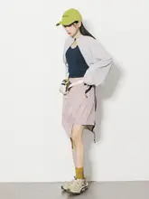 軽量紫外線防止フード付きショートカーディガン【デザイン・アウトドア用・通気性】