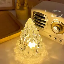LEDアイスクリスタルナイトライト【ロマンティックなインテリア装飾・クリスマス・誕生日プレゼント・卓上用】
