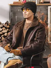 リバーシブルデザインの羊毛混コットンジャケット【冬用・防寒・バイカースタイル】
