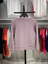 スポーティなフード付きカーディガン【女性用・春夏・ルーズフィット・トレーニング対応】