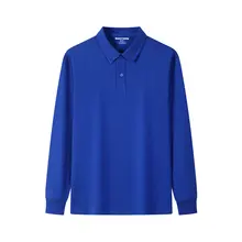 長袖男性 Tシャツ 襟付き ポロシャツ