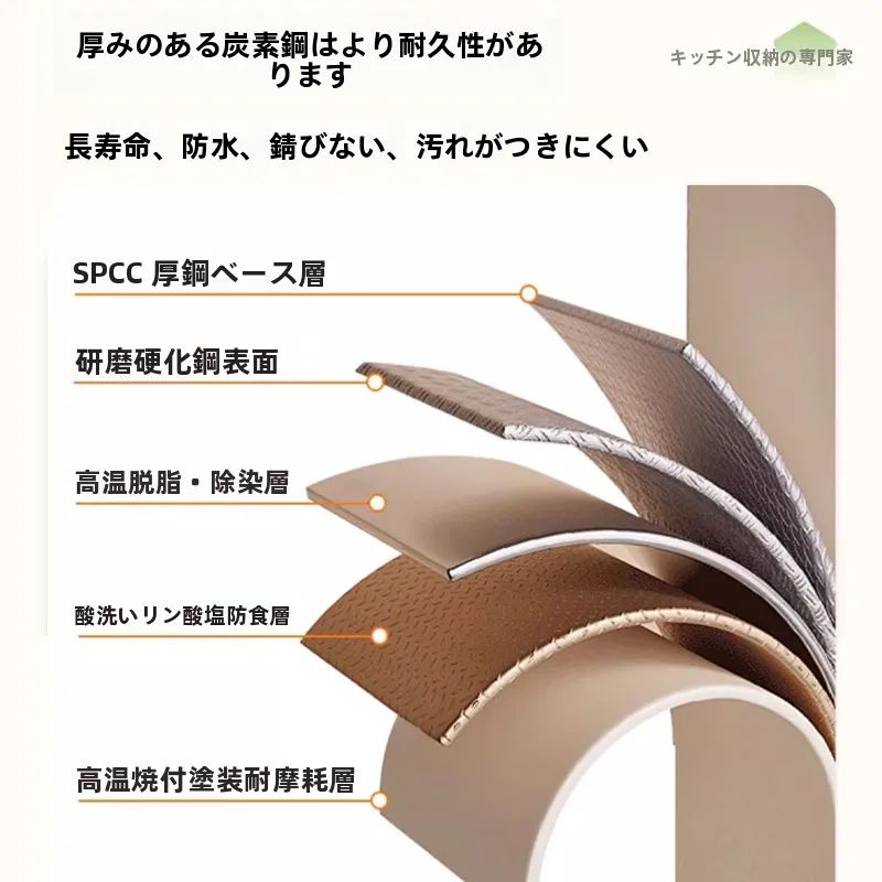 キッチン用ダブルレイヤー収納ラック：お皿収納の効率性と実用性を実証