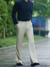秋用ビジネスカジュアルストレートフレアパンツ【撥水加工・クリースなし・フィット】