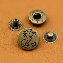 アンティークスタイルのスナップボタン金具【DIY用・バッグや服飾に最適】