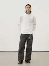 極上の柔らかさの長袖Tシャツ【ユニセックス・アルファベットプリント・カジュアルデザイン】（セットアップ対応）