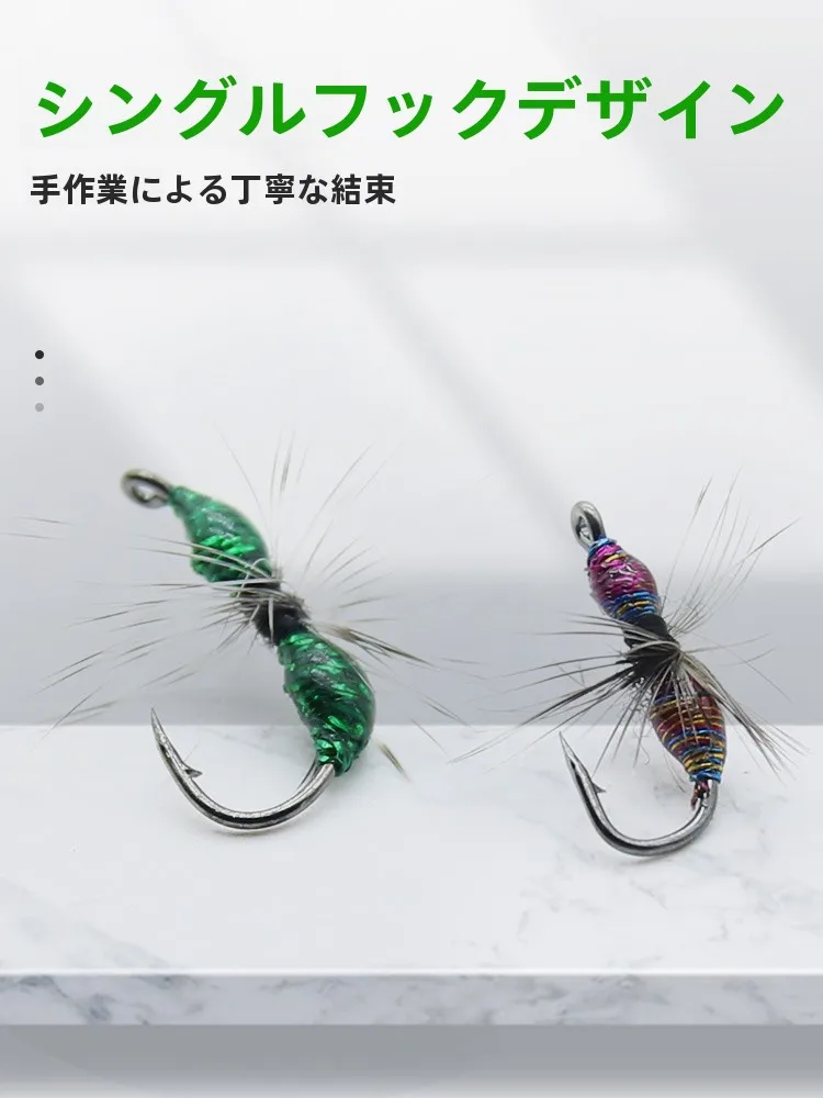 ルアー擬似餌ミノー風アリ型フック：生物模倣技術でブラックバスに効果的なシングルフック