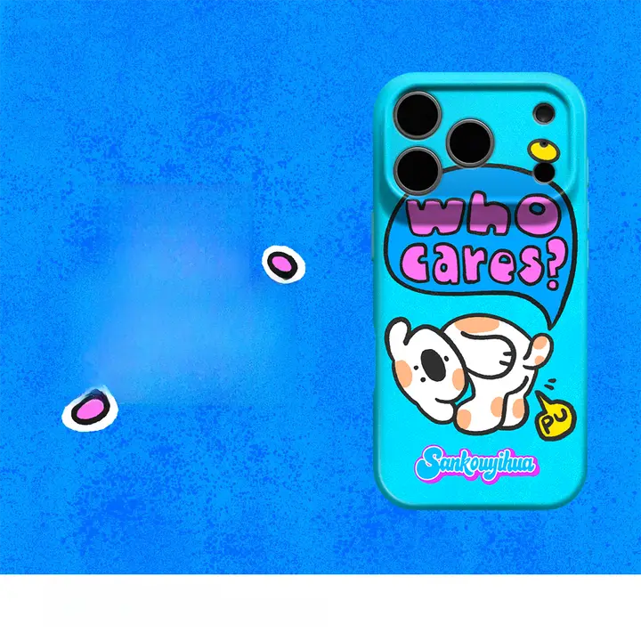かわいいカートゥーンデザインのiPhoneケース【自由なスタイル・iPhone対応】
