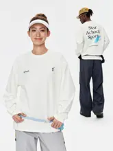 抗菌プリントラウンドネックTシャツ【涼感・透湿・速乾・長袖】