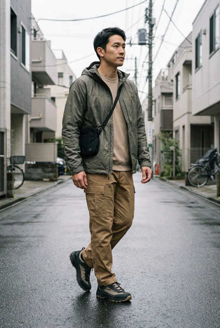 カーゴパンツ メンズ コーデ 完全ガイド｜通勤からアウトドアまで失敗しない選び方
