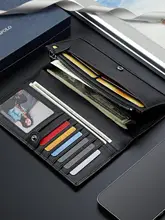 ビジネスマン向け 長財布【本革・牛革・高級感あるデザイン】