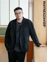 テーラードジャケット メンズ コットン起毛 大きいサイズ ゆったり ビジネスカジュアル 秋「GEEEKPANDA」