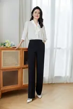 通勤用シフォンシャツ【薄手・OLスタイル・夏用】（セットアップ対応）