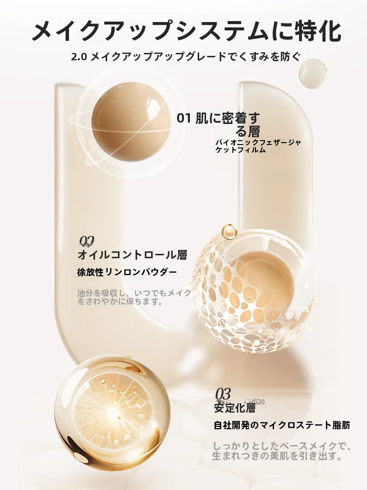 持続力抜群のツヤ肌ファンデーション ファンデーショントラベルサイズサンプル