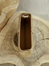 手作りソフトレザー化粧ポーチ【本革・収納便利・ハンドバッグ・携帯用洗面用具入れ】