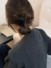 ベルベットローズヘアゴム【高弾力・ポニーテール用・女性用】