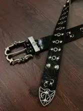 ベルト メンズ 本革 メタルバックル ヴィンテージ ハンドメイド ダーク カジュアル
