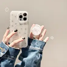 YUMIN SKY 青い花柄のiPhoneケース【iPhone対応・防衝撃・マグネットスタンド付き】