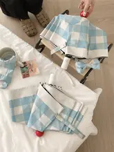 チェック柄折りたたみ日傘【UVカット・自動開閉・晴雨兼用】
