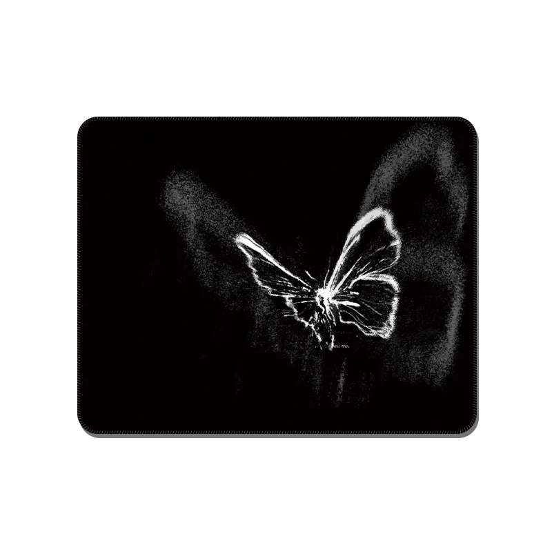 高級感ある小型バタフライデザインのマウスパッド【デスク用・オフィス・ゲーム用】