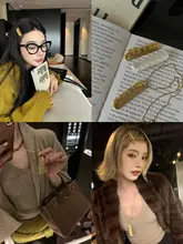 香らしいデザイン！コームペンダントネックレス【女性用・レトロ風・ロングニットスタイル】