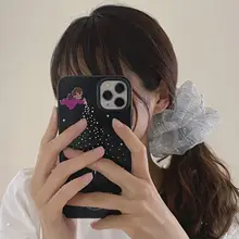 白色バレエ風ヘアバンド【レースフリル・リボン付き・可愛い丸いヘアゴム】