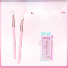 MINISO コンシーラーブラシ 斜めカット 丸型 コンパクト クマカバー 涙袋 ディテールメイク 指先フィット キュート