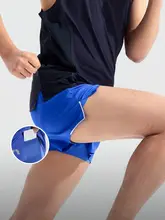 男性用フィットネスランニングショートパンツ【二重構造・マラソン用】