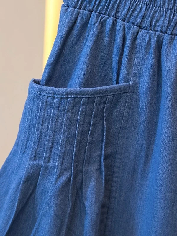 春用プリーツデザイン大ポケットデニムパンツの着こなしと機能性を徹底解説
