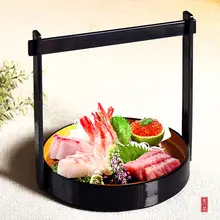 手提げ盛り器 日本風天ぷらバスケット【寿司・刺身用・丸型・おつまみ用】